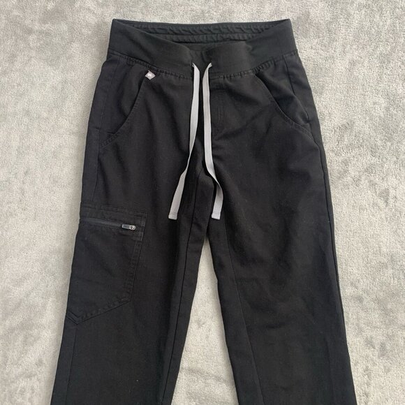 Figs Scrub Pants Womens XXS Zamora Jogger Nurse Workwear Black Medical RN - Picture 9 of 15